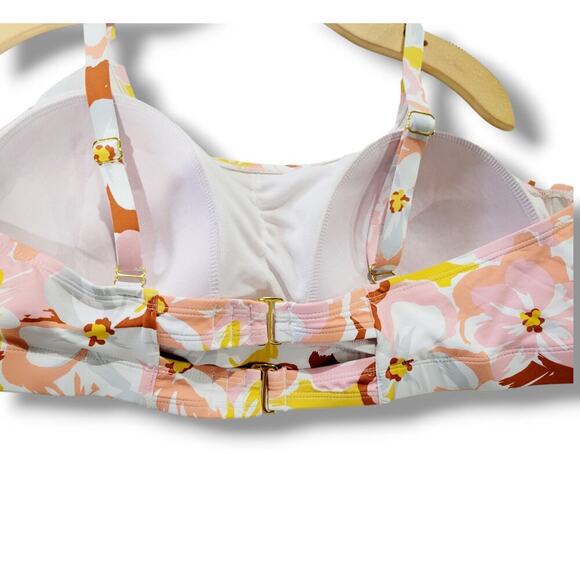 Xhilaration Juniors Plus Floral Bikini Bralette Top 22W – Built-In Padding - Picture 2 of 8